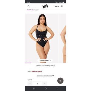 New 3X Fabletic Shimmered Iconic Black Spotlight Shaping Demi Cup Thong Bodysuit